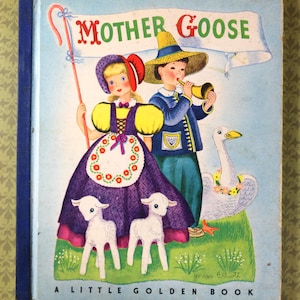 1 Vintage 1942 First Edition Little Golden Book - Mother Goose or Fairy Tales