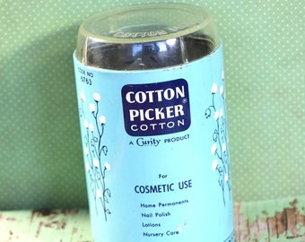 Vintage Curity Cotton Dispenser Tin