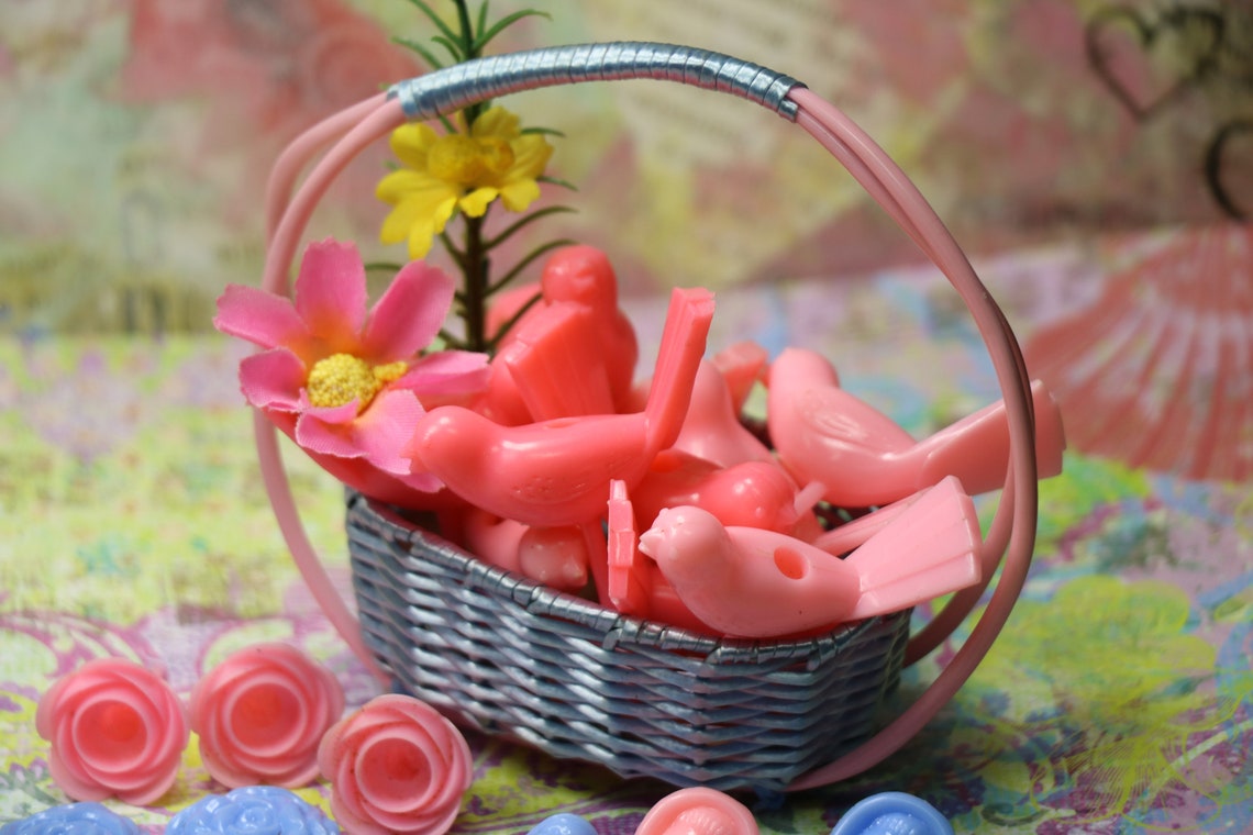 1 Vintage Adorable Candle Holder Cake Topper Many Choices Etsy