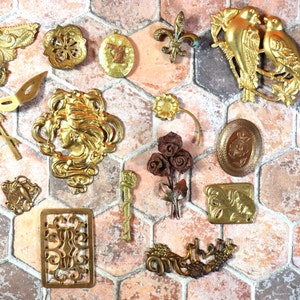 1 Vintage Brass Embellishments and Findings