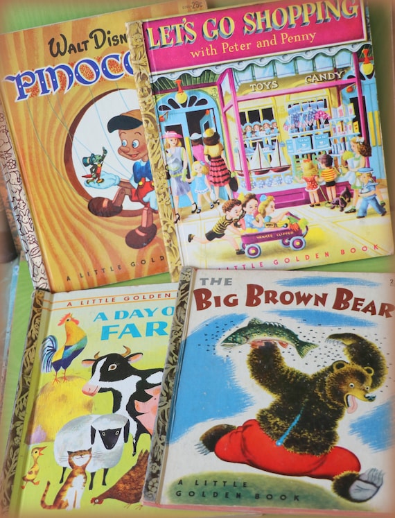 1 Vintage 1940's, 1950's or 1960's Little Golden Book - 12 CHOICES