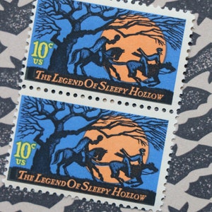 1 Vintage 'Legend of Sleepy Hallow' US Postage Stamp image 2