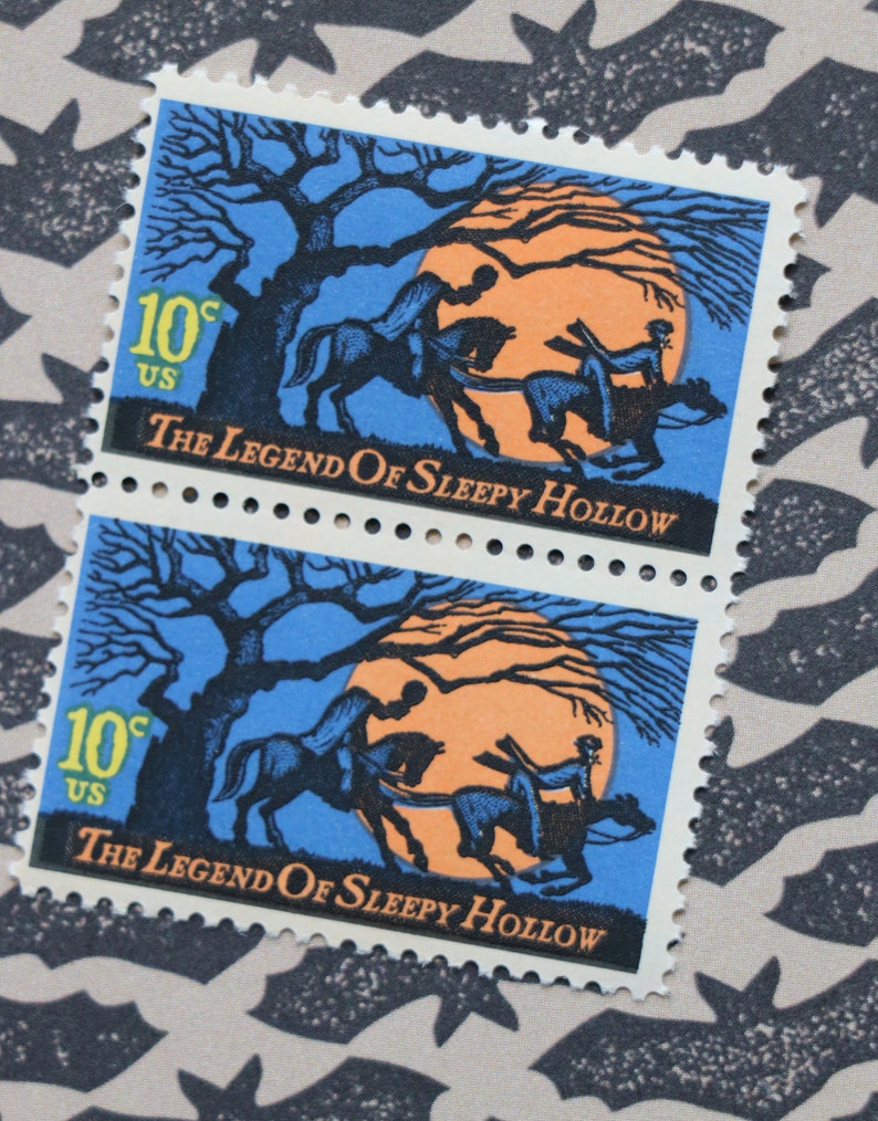 1 Vintage 'Legend of Sleepy Hallow' US Postage Stamp image 2