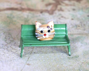 1 Cat Lampwork Bead