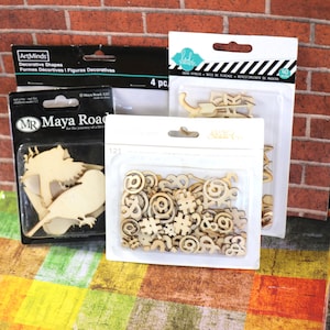 1 Pack Wood Embellishments