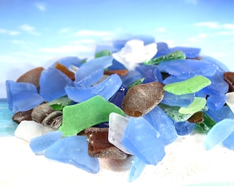 40 Pieces of 1-2 Inch Real Sea Glass