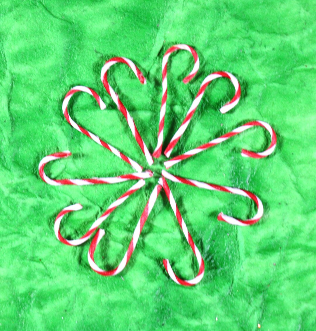 10 Miniature Wire Candy Canes Etsy