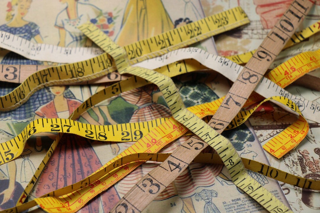 3 Pieces Vintage Cloth Tape Measure Etsy