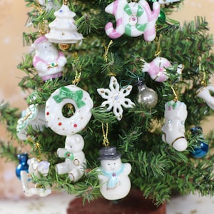 1 Vintage Miniature Lenox Crystal Jeweled Ornament
