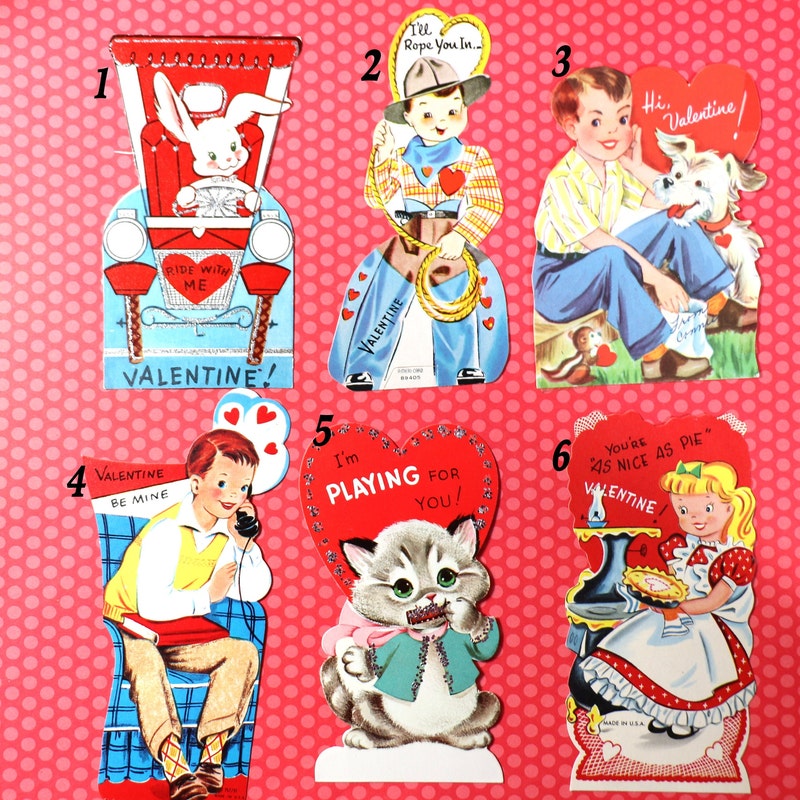 Vintage Valentine Cards - Etsy