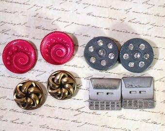 1 Pair Vintage Buttons