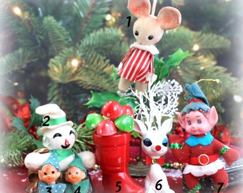 1 Vintage Kitschy Christmas Craft Supply or Decoration