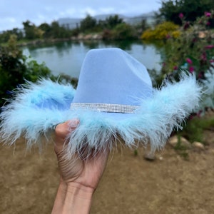 THE MIRANDA Bluebird rhinestone cowgirl hat Halloween