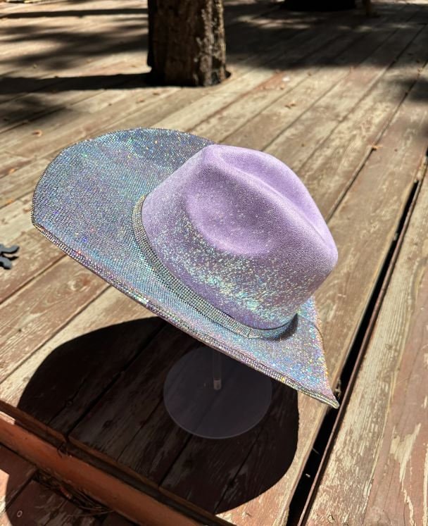 BLUE SUPERSTAR Rhinestone Cowboy Hat Various Colors Blue