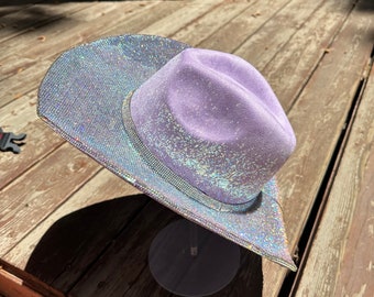 帽子 ec melodiBlack & Purple Star Studded Hat Midnight Rodeo Hedonism Trucker Hat in Black & Purple | FWRD