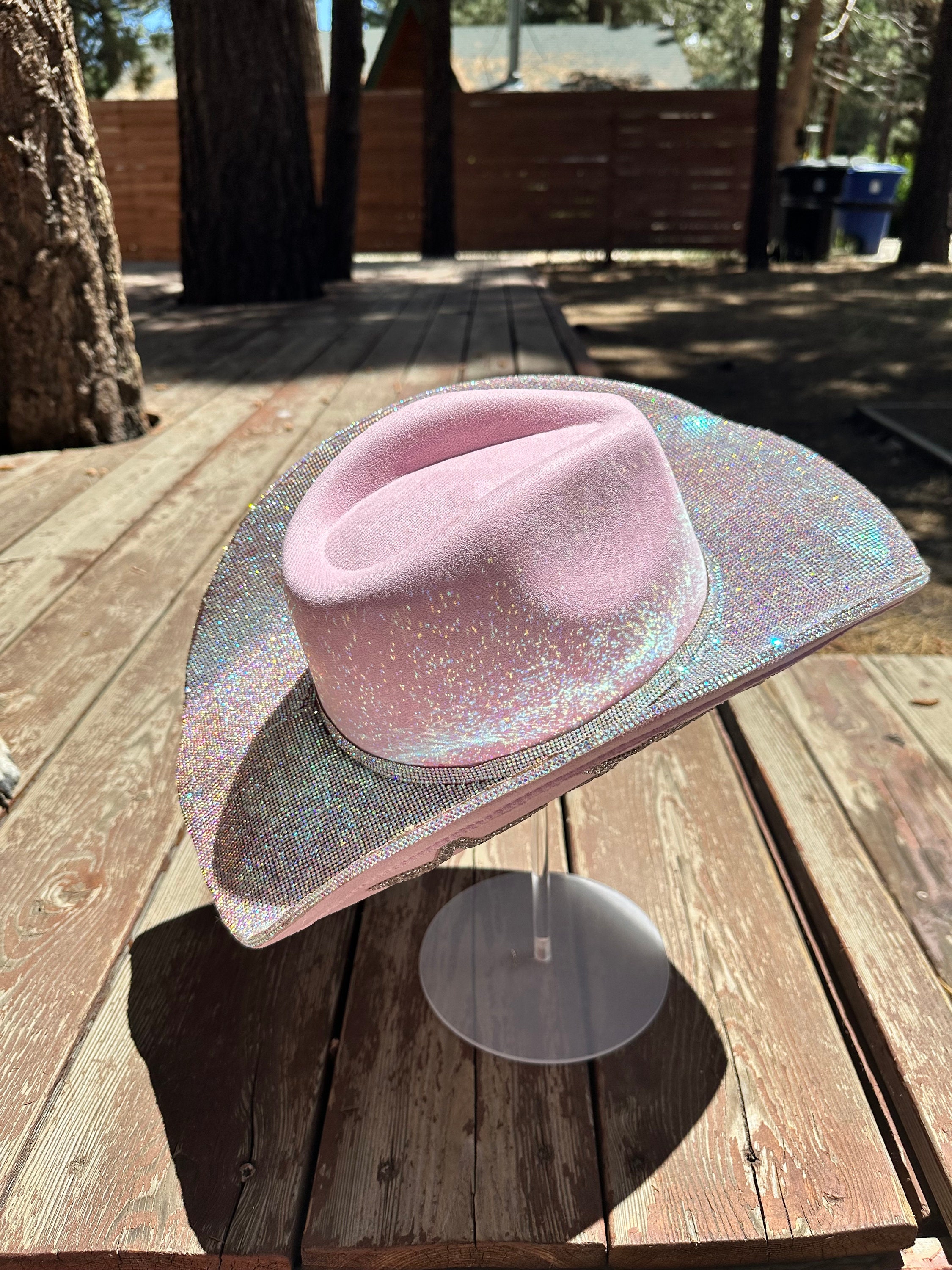 Superstar Rhinestone Cowboy Hat Various Colors Blue Purple  display picture 2