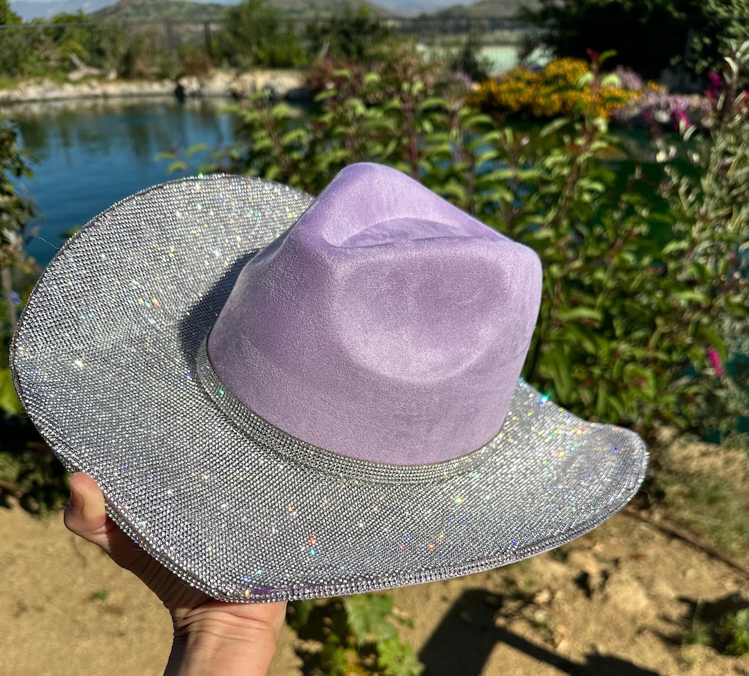 Superstar Rhinestone Cowboy Hat Various Colors Blue Purple  display picture 1