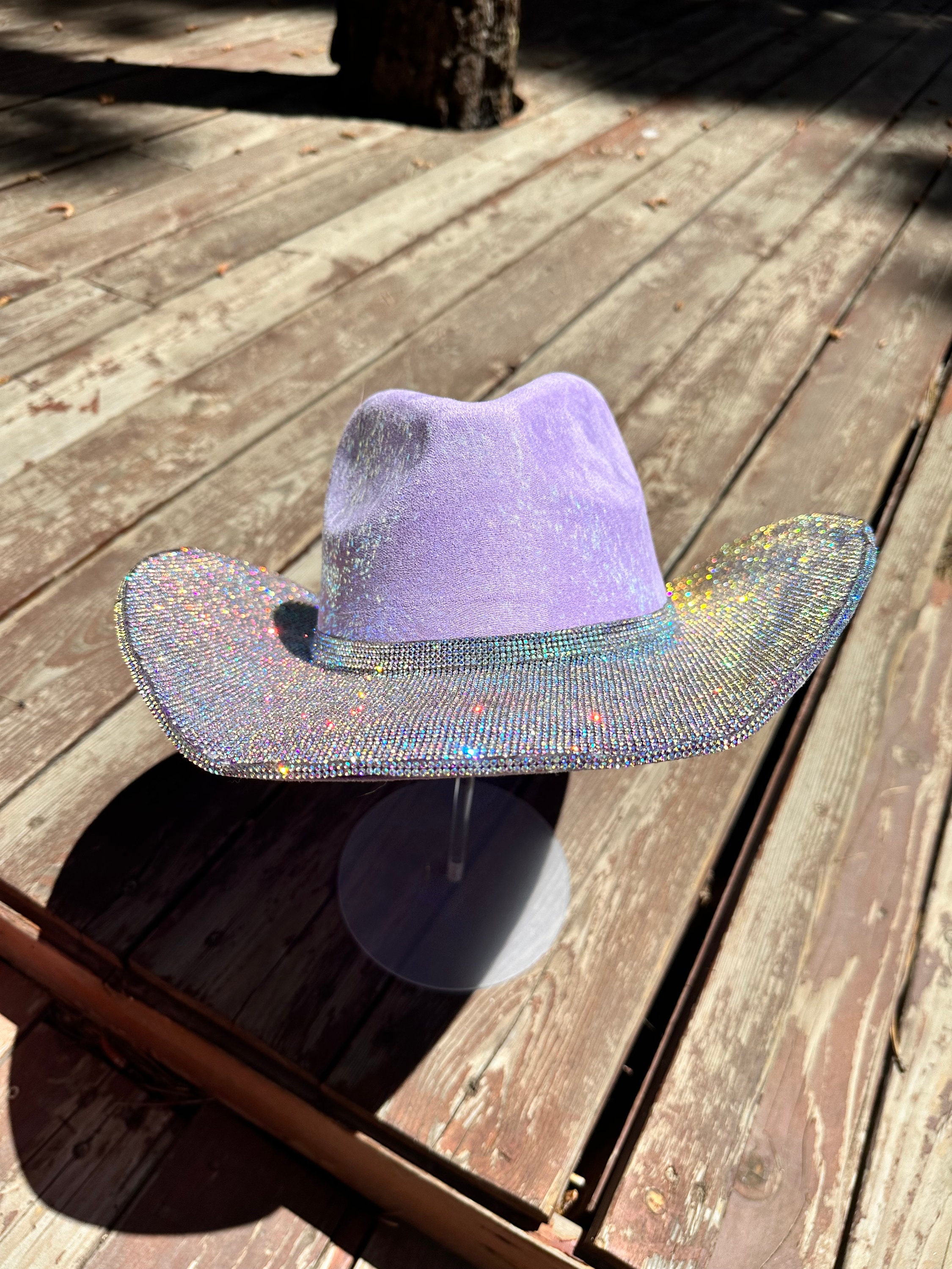 Stagecoach purple star Rhinestone cowboy hat PURPLE RHINESTONE COWGIRL COWBOY HAT LOVER SPEAK NOW TAYLOR  main image 2