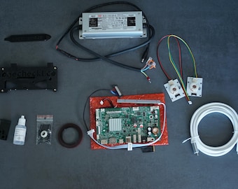 iMac 27" 5K Umbau-Kit 8 BIT – Mach dein iMac Display zum USB-C Monitor (2014–2020) | Komplettset mit Videoboard, Netzteil & 3D-Halterung