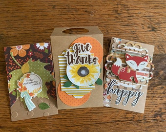 Handmade Autumn Wine Tag: Party Favor, Nursing Home Decor