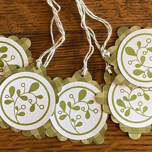 Mistletoe Christmas Tags - Merry Christmas Tags - Christmas Tags - Mistletoe Tags - Tags
