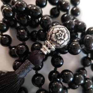 108 Black Tourmaline Mala