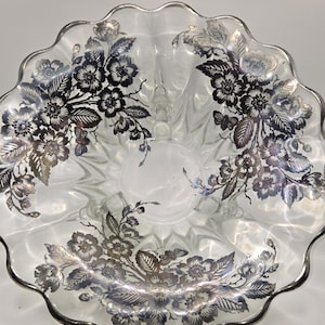 Cambridge Glass Silver Overlay - Etsy