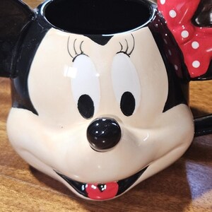 Vtg Disney Minnie Mouse Coffee Mug Super Cute image 9