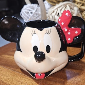 Vtg Disney Minnie Mouse Coffee Mug Super Cute image 1