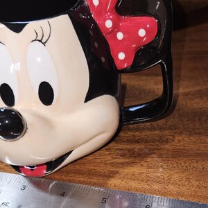 Vtg Disney Minnie Mouse Coffee Mug Super Cute image 10