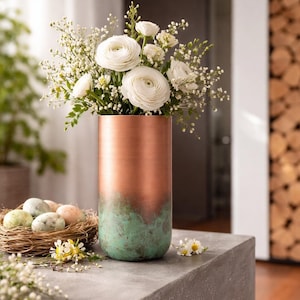 Vaso di fiori rotondo viola 31 cm Tragana