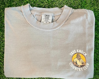 Tree Knock Country Club T-shirt, Relaxed Fit Cotton Tee