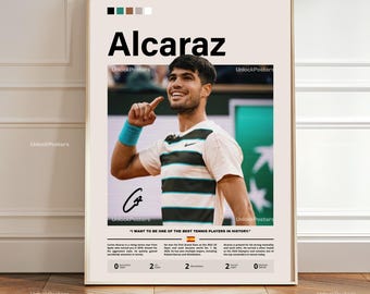 カルロス・アルカラス直筆サイン入りウィルソンUSオープンテニスボール