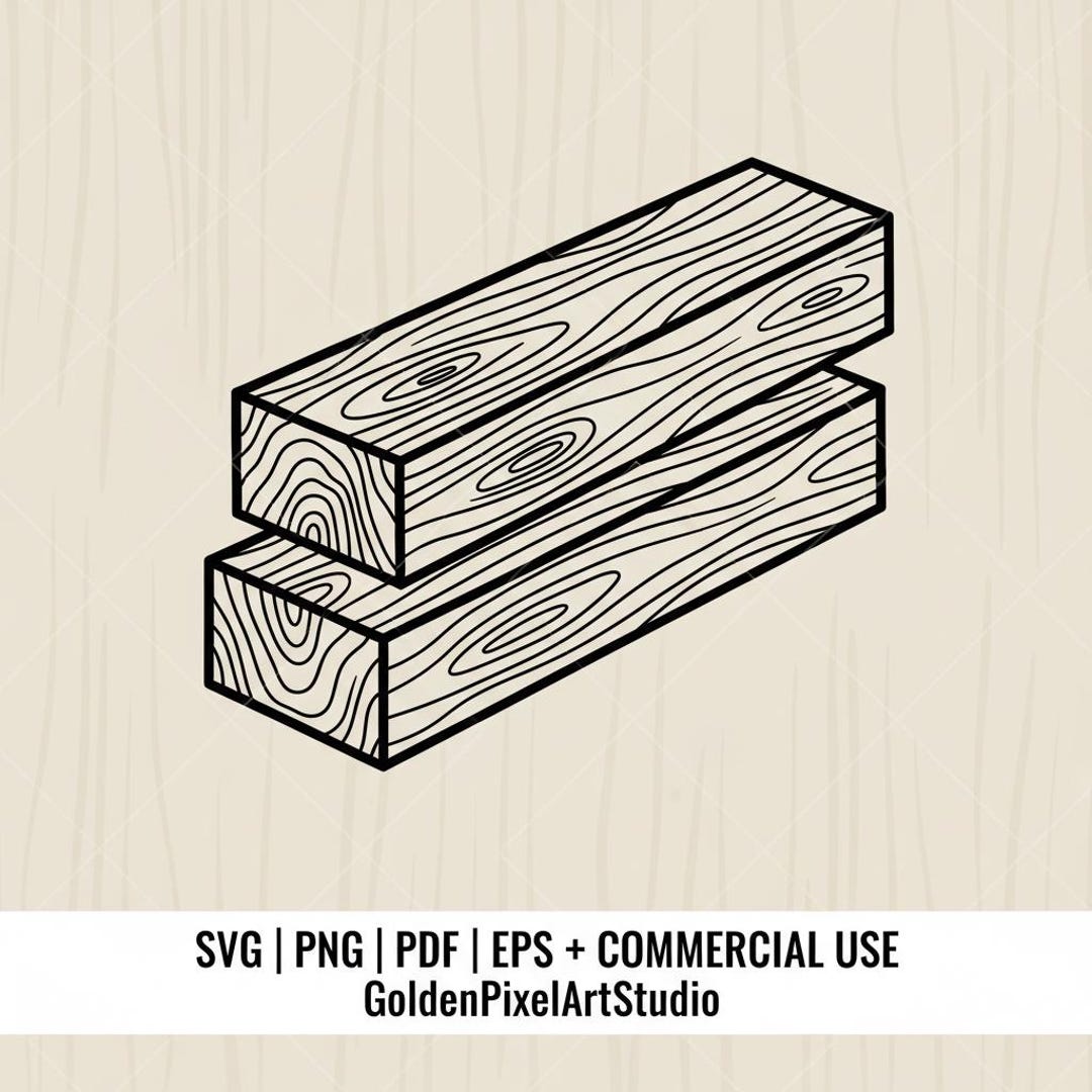 Wood Plank SVG File, Lumber Vector, CNC Clip Art (digital Download) - Etsy