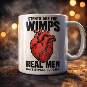 Bypass Surgery Mug, Open Heart Surgery Gift, Funny Coffee Cup