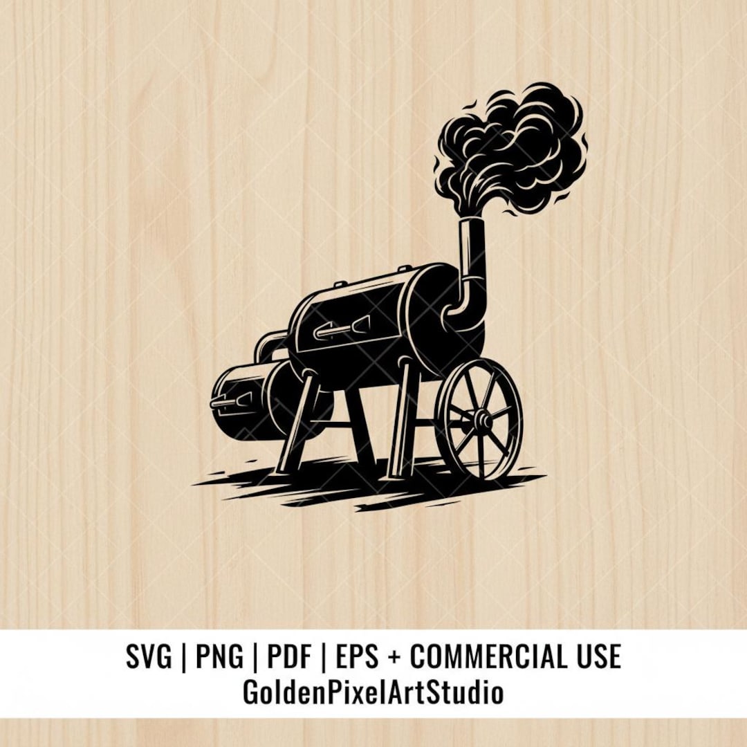 Smoker Graphics Smoker Grill Vector Art, Laser Cut File, BBQ Clipart (digital Download ...