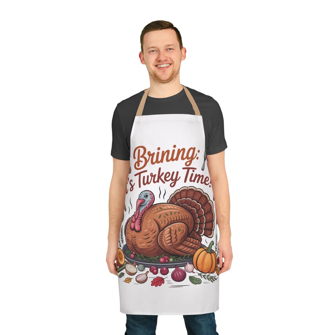 Colorblock Strap Apron Adjustable Tie-back Apron | Polyester Canvas ...