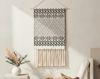 Large Wall Tapestry, Boho Wall Decor, Woven Tapestry, Textile Wall Art, Japandi and Scandinavian Home Decor, New Home Gift