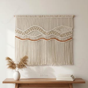 Large Macrame Wall Hanging, Woven Tapestry, Neutral Wall Art, Boho Wall Decor, New Home Gift