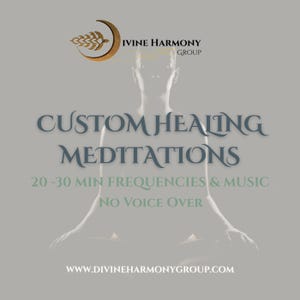 Audio de méditation personnalisé | Fréquences personnalisées de 20 à 30 minutes et musique apaisante | Téléchargement numérique (pas de voix off)