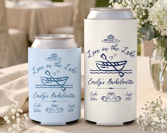Lake Bachelorette custom can cooler, Bachelorette Can Cozies, Bridesmaid Proposal, Coastal Bachelorette Favors, Girls Trip 2026, Beach Bach