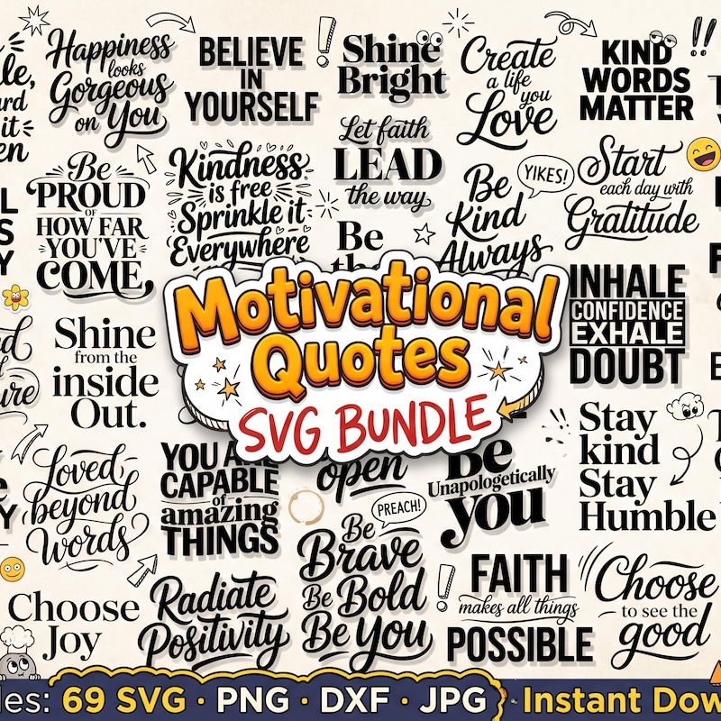 Positive Sayings Download - Etsy UK