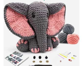Kit completo de elefante de ganchillo - En caja