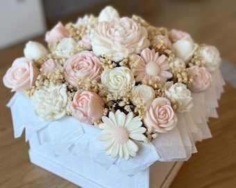 Ramo de flores en cera de soja