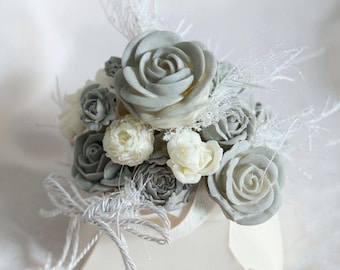 Ramo de flores en cera de soja