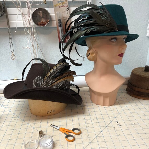 Renaissance Wool Felt Hat: Elizabethan Style With Feathers - Etsy