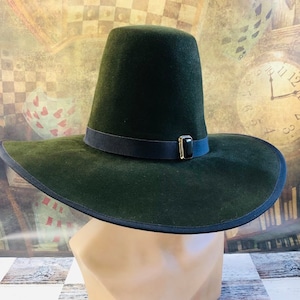 Mortimer&#39;s Majesty: Gothic Wide-Brim Tall Crown Hat