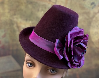 Vintage Petite Riding Hat Topper Tophat Victorian Elizabethan, Edwardian, Gothic il_fullxfull.4671320087_7grf.jpg main image 3