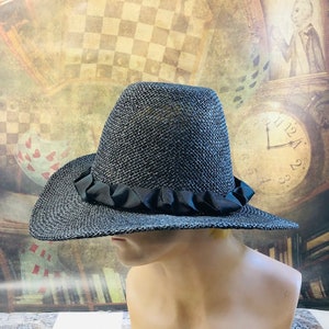 Ethereal Darkness: Mortimer Gothic Wide Brim Tall Crown Hat