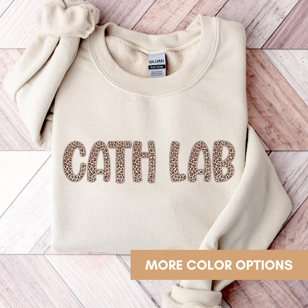 Cath Lab Nurse Crewneck Sweatshirt, Cardiac Tech Crewneck, CVICU Nurse Gift, Cath Lab Shirt For Cardiovascular RN Or Grad Nurse,Rad Tech
